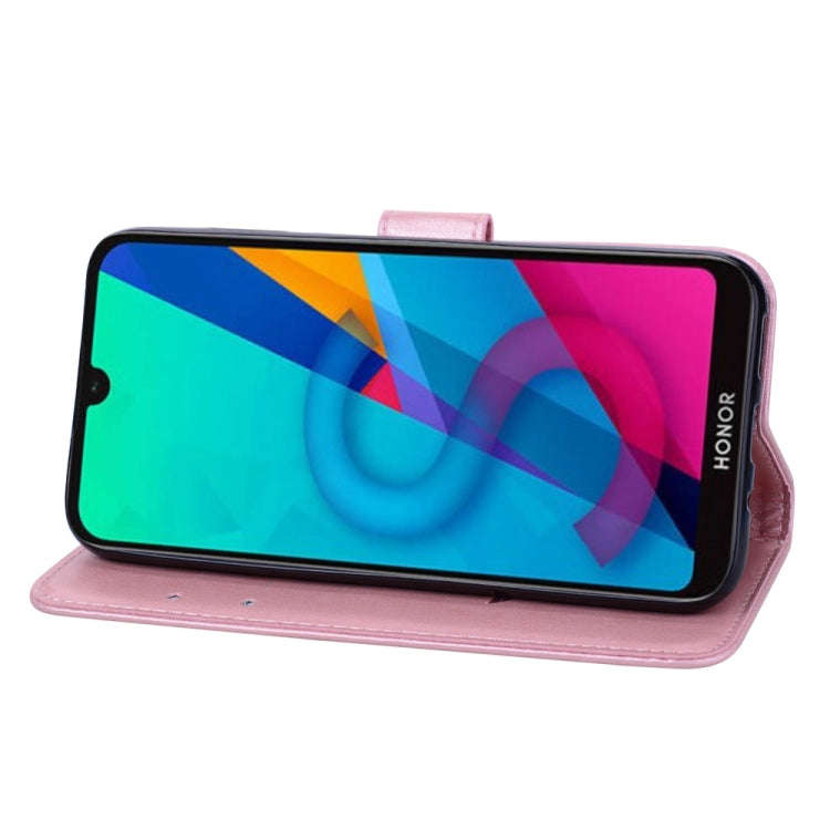 Rose Embossed Horizontal Flip PU Leather Case for Huawei Honor 8S / Y5 (2019), with Holder & Card...