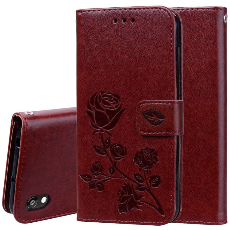 Rose Embossed Horizontal Flip PU Leather Case for Huawei Honor 8S / Y5 (2019), with Holder & Card...