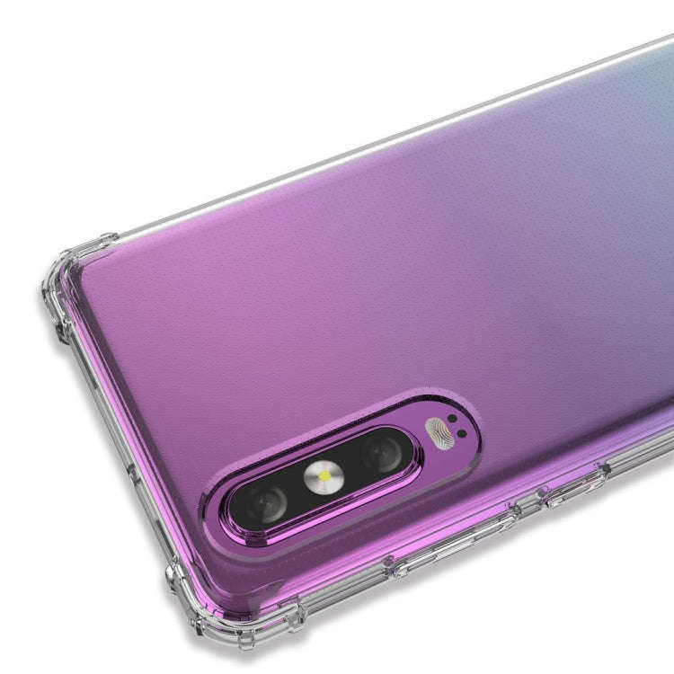 Shockproof Transparent TPU Soft Case for Huawei P30 (Transparent)
