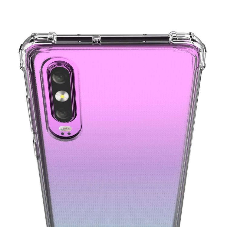 Shockproof Transparent TPU Soft Case for Huawei P30 (Transparent)