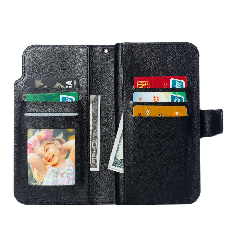 Multifunctional Litchi Texture Horizontal Flip Leather Case for Huawei P20 Lite, with Card Slot &...