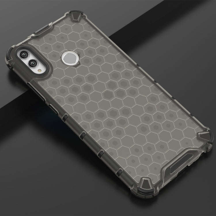 Shockproof Honeycomb PC + TPU Case for Huawei Honor 8X(Black)