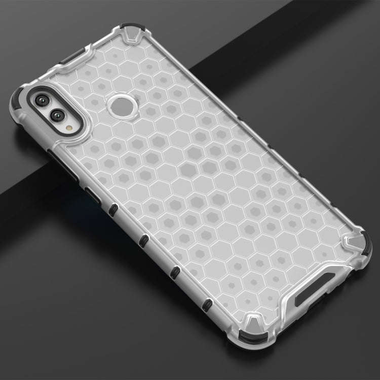 Shockproof Honeycomb PC + TPU Case for Huawei Honor 8X(Grey)