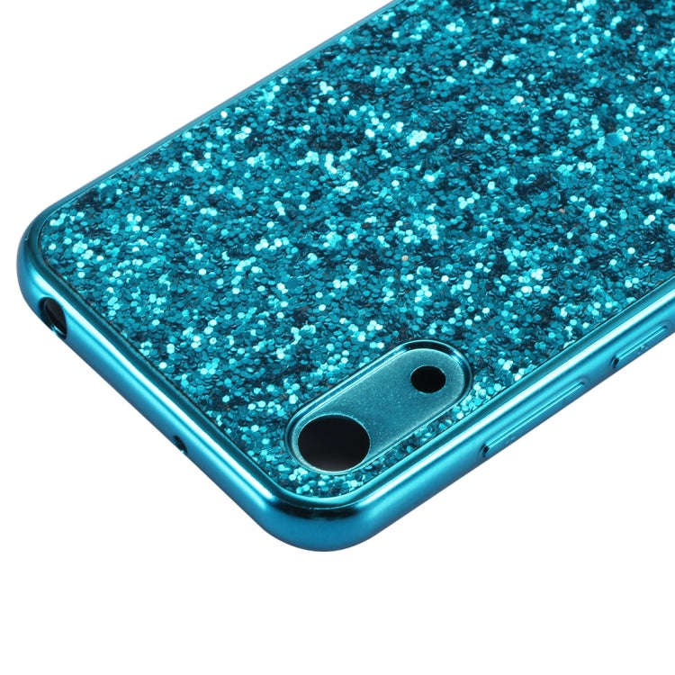 Glitter Powder Shockproof TPU Case for Huawei Honor Play 8A (Rose Gold)
