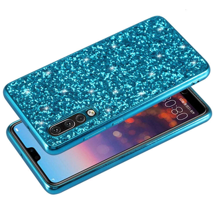 Glitter Powder Shockproof TPU Case for Huawei P30 (Red)