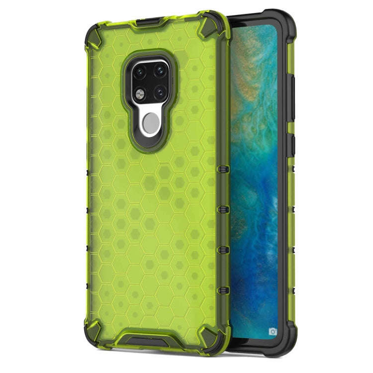 Honeycomb Shockproof PC + TPU Case for Huawei Mate 20(Green)