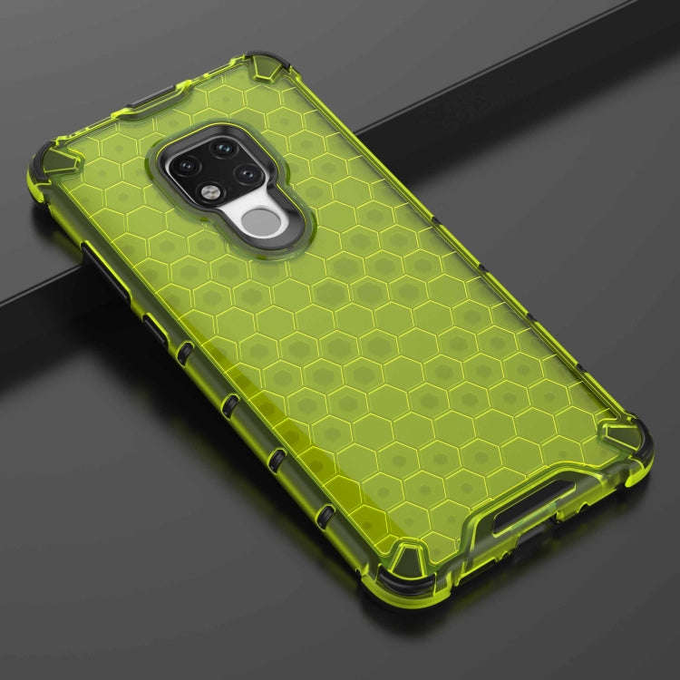 Honeycomb Shockproof PC + TPU Case for Huawei Mate 20(Green)