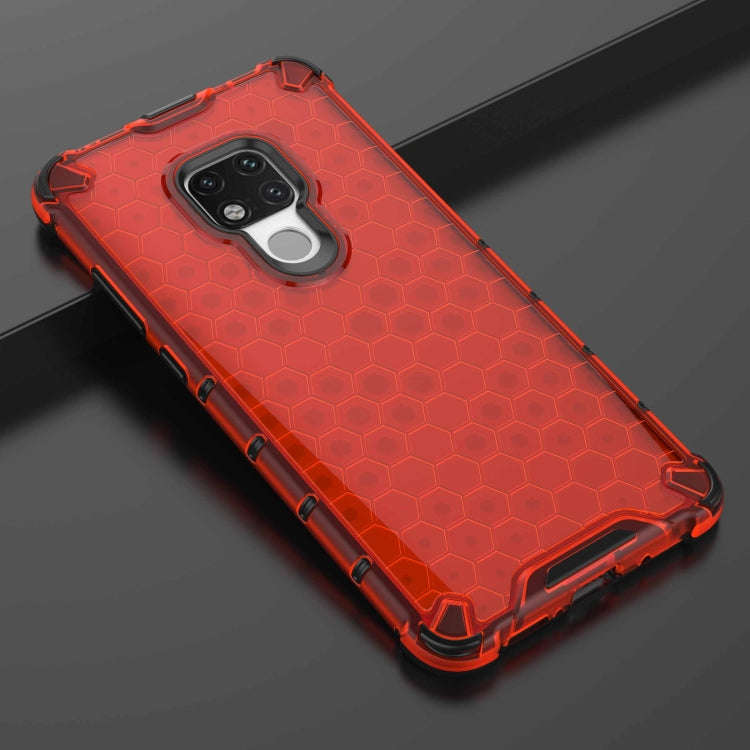 Honeycomb Shockproof PC + TPU Case for Huawei Mate 20(Red)