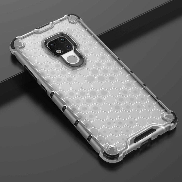 Honeycomb Shockproof PC + TPU Case for Huawei Mate 20(Transparent)