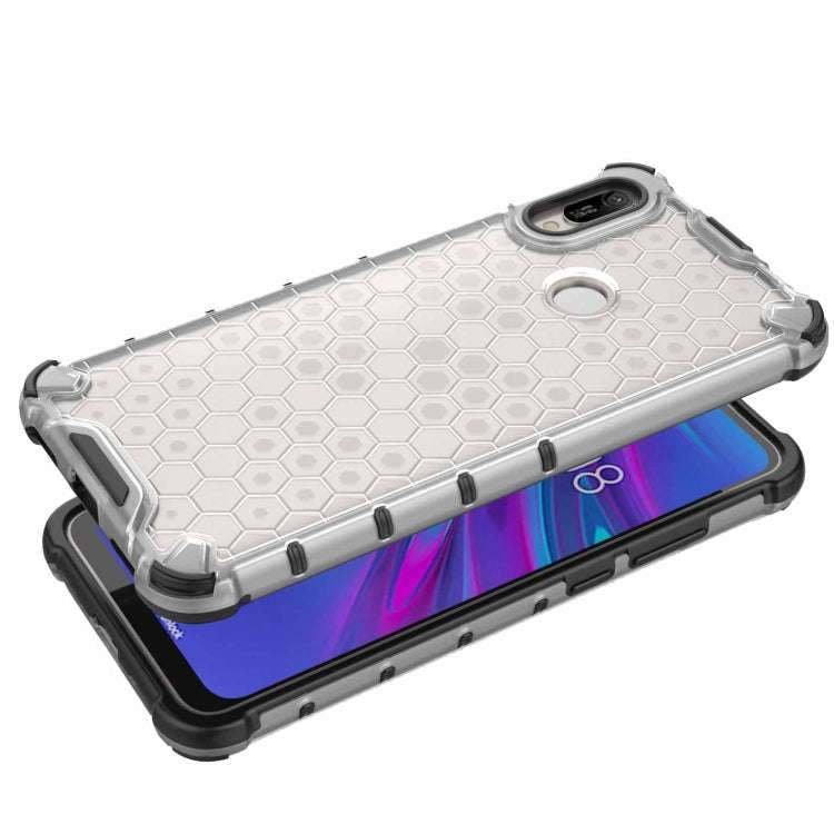 Honeycomb Shockproof PC + TPU Case for Huawei Y6(2019)(Black)