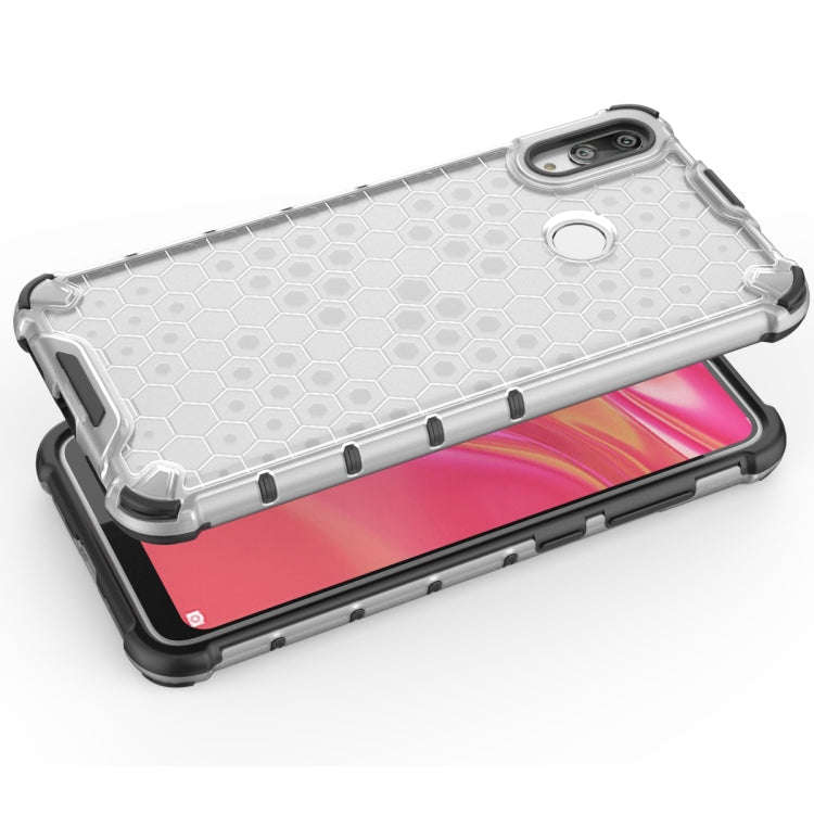 Honeycomb Shockproof PC + TPU Case for Huawei Y7(2019) (Black)