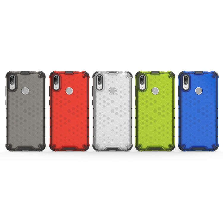 Honeycomb Shockproof PC + TPU Case for Huawei Y7(2019) (Green)