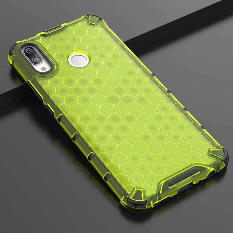 Honeycomb Shockproof PC + TPU Case for Huawei Y9 (2019) (Green)