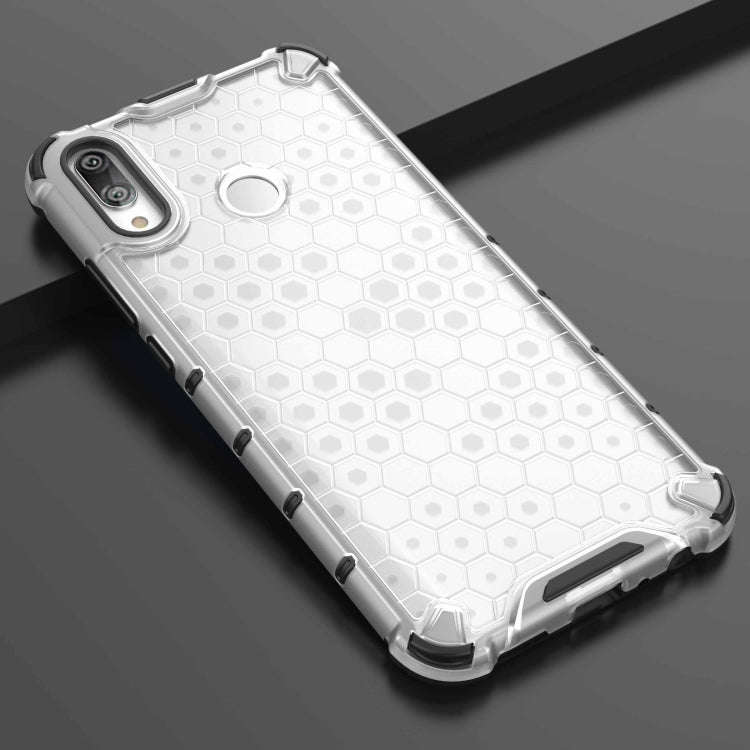 Honeycomb Shockproof PC + TPU Case for Huawei Y9 (2019) (Transparent)