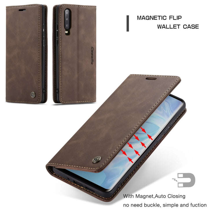 CaseMe-013 Multifunctional Retro Frosted Horizontal Flip Leather Case for Huawei P30, with Card S...