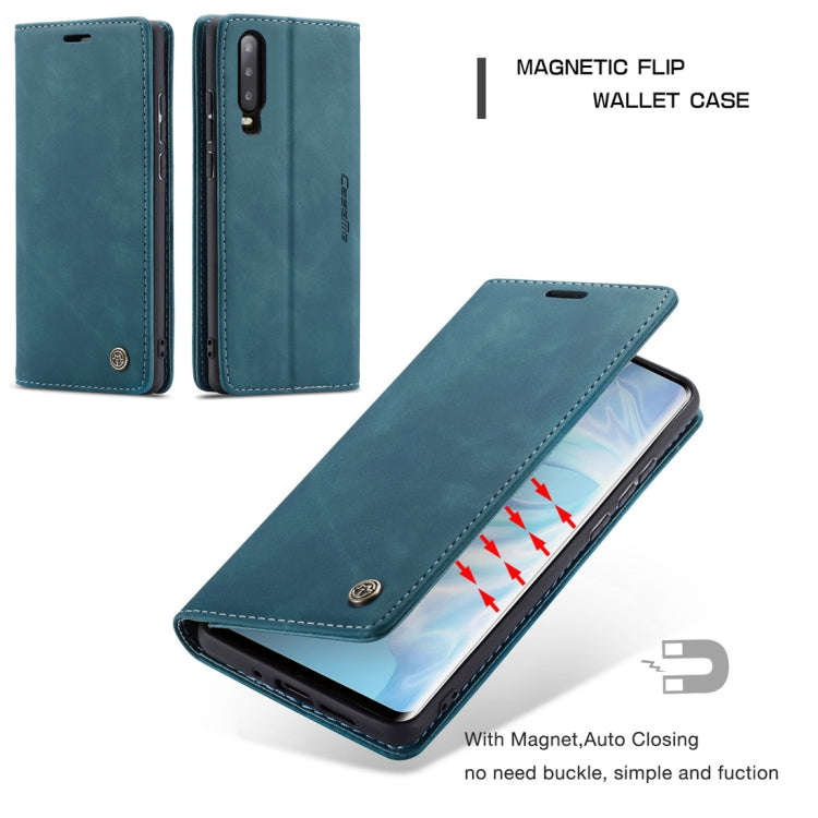 CaseMe-013 Multifunctional Retro Frosted Horizontal Flip Leather Case for Huawei P30, with Card S...