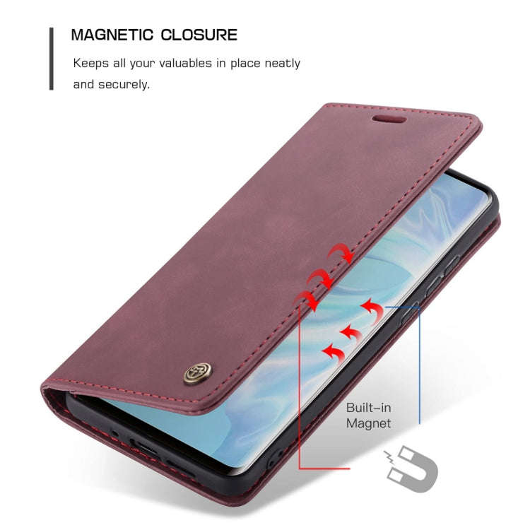 CaseMe-013 Multifunctional Retro Frosted Horizontal Flip Leather Case for Huawei P30, with Card S...