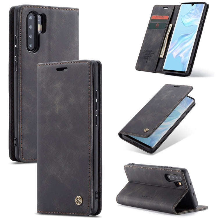 CaseMe-013 Multifunctional Retro Frosted Horizontal Flip Leather Case for Huawei P30 Pro, with Ca...