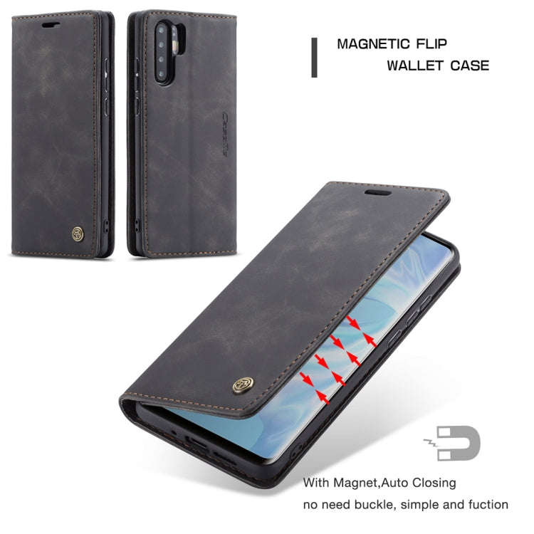 CaseMe-013 Multifunctional Retro Frosted Horizontal Flip Leather Case for Huawei P30 Pro, with Ca...