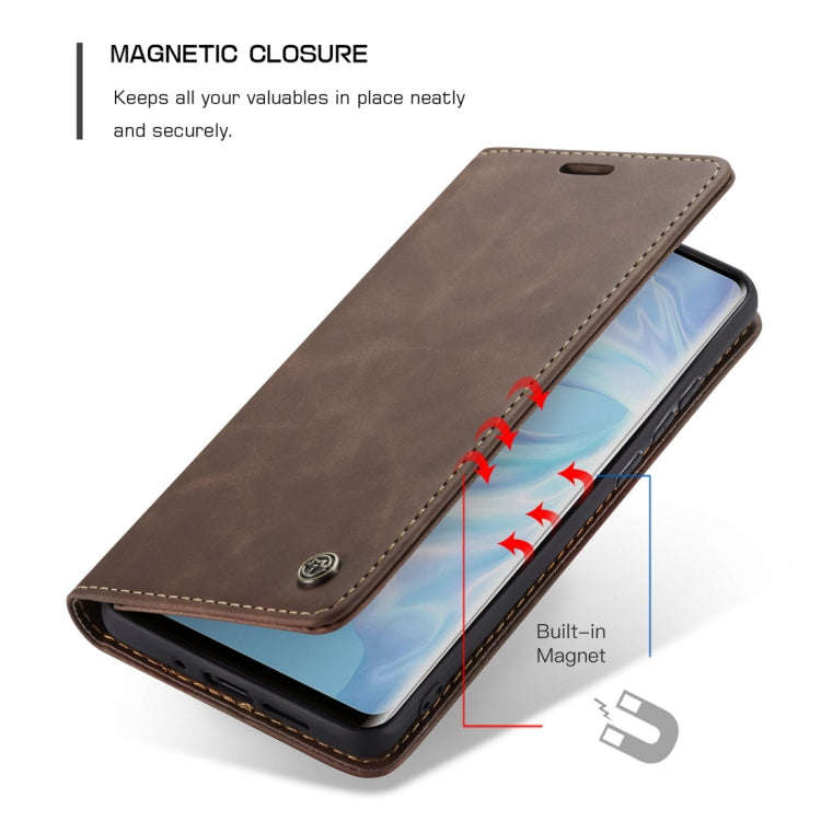 CaseMe-013 Multifunctional Retro Frosted Horizontal Flip Leather Case for Huawei P30 Pro, with Ca...