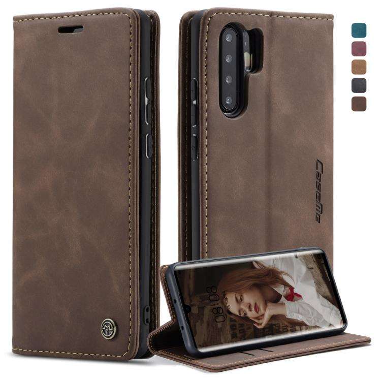 CaseMe-013 Multifunctional Retro Frosted Horizontal Flip Leather Case for Huawei P30 Pro, with Ca...
