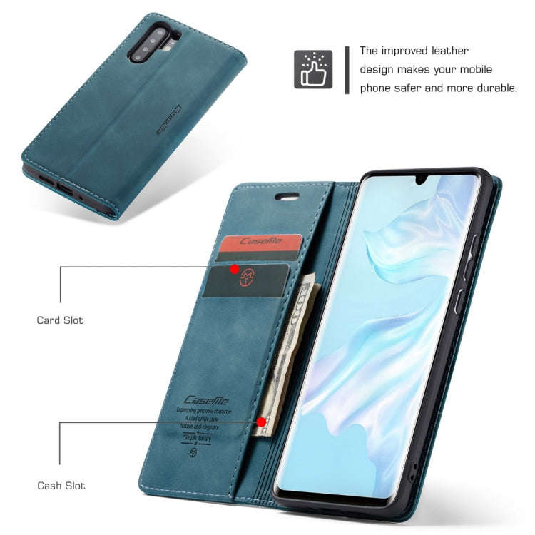 CaseMe-013 Multifunctional Retro Frosted Horizontal Flip Leather Case for Huawei P30 Pro, with Ca...
