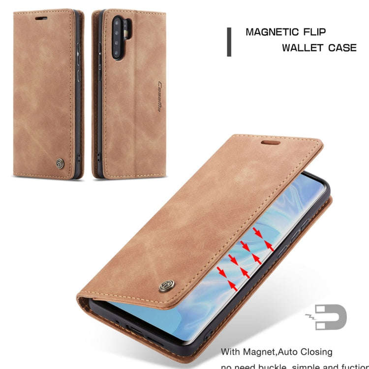 CaseMe-013 Multifunctional Retro Frosted Horizontal Flip Leather Case for Huawei P30 Pro, with Ca...