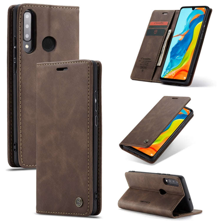 CaseMe-013 Multifunctional Retro Frosted Horizontal Flip Leather Case for Huawei P30 Lite, with C...