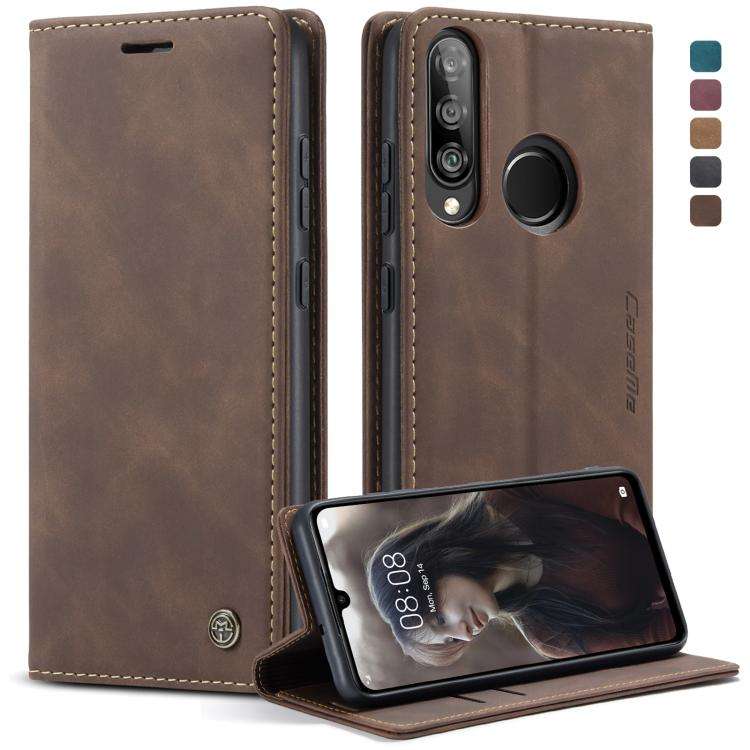 CaseMe-013 Multifunctional Retro Frosted Horizontal Flip Leather Case for Huawei P30 Lite, with C...