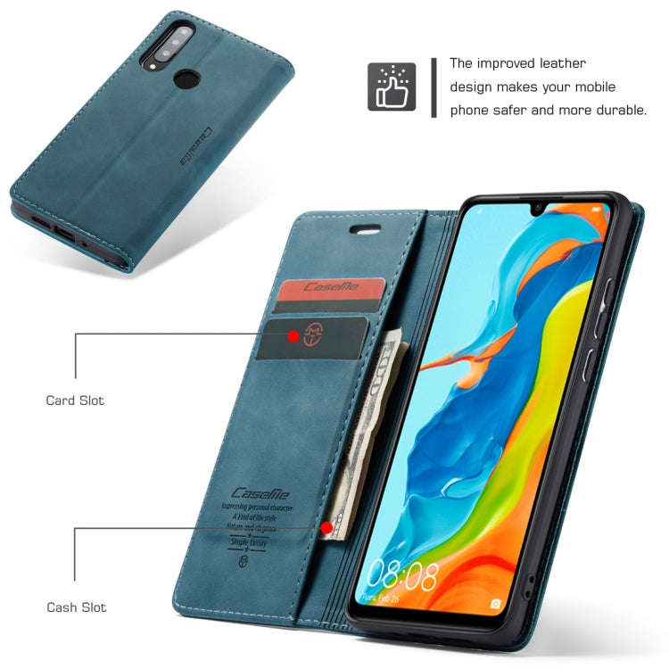 CaseMe-013 Multifunctional Retro Frosted Horizontal Flip Leather Case for Huawei P30 Lite, with C...