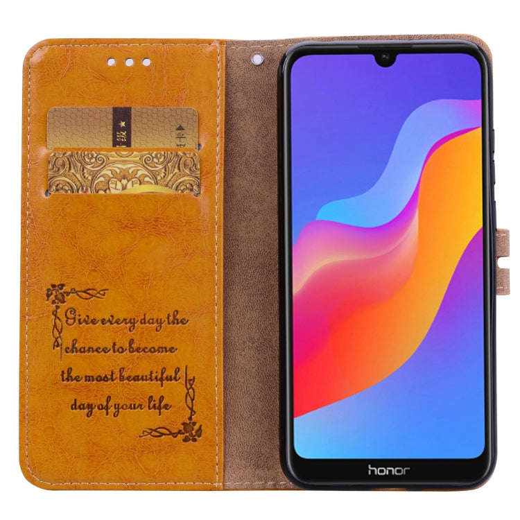 Business Style Oil Wax Texture Horizontal Flip Leather Case for Huawei Y6 (2019) / Honor 8A, with...