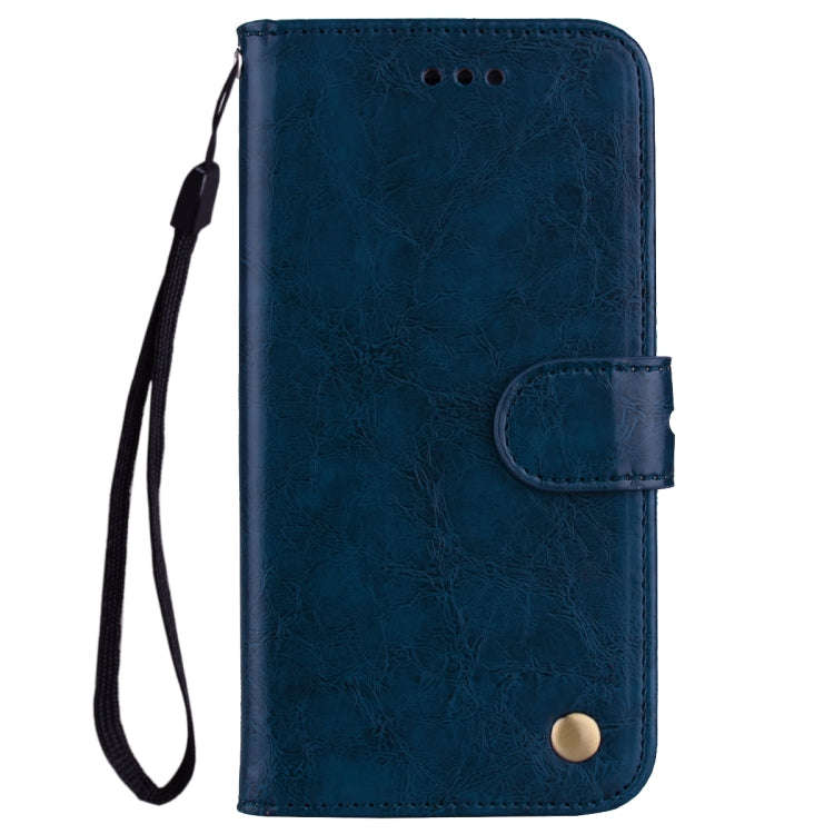 Business Style Oil Wax Texture Horizontal Flip Leather Case for Huawei Y7 (2019), with Holder & C...