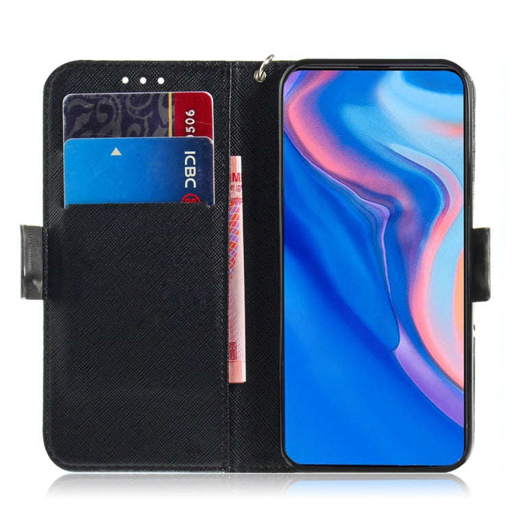 3D Colored Drawing Animals Pattern Horizontal Flip Leather Case for Huawei P Smart Z / Y9 Prime 2...