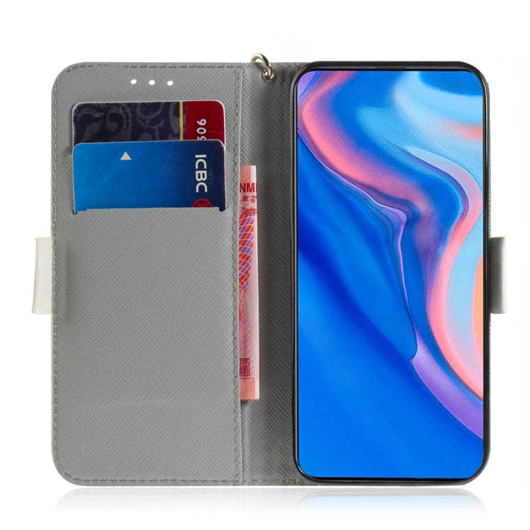 3D Colored Drawing Dog Pattern Horizontal Flip Leather Case for Huawei P Smart Z / Y9 Prime 2019 ...