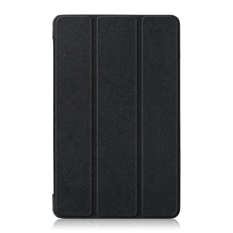 Custer Texture Horizontal Flip Leather Case for Huawei MediaPad M5 Lite 8 inch , with Three-foldi...