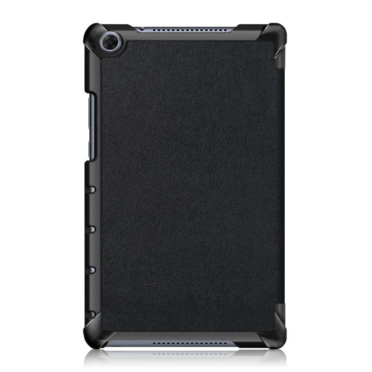 Custer Texture Horizontal Flip Leather Case for Huawei MediaPad M5 Lite 8 inch , with Three-foldi...