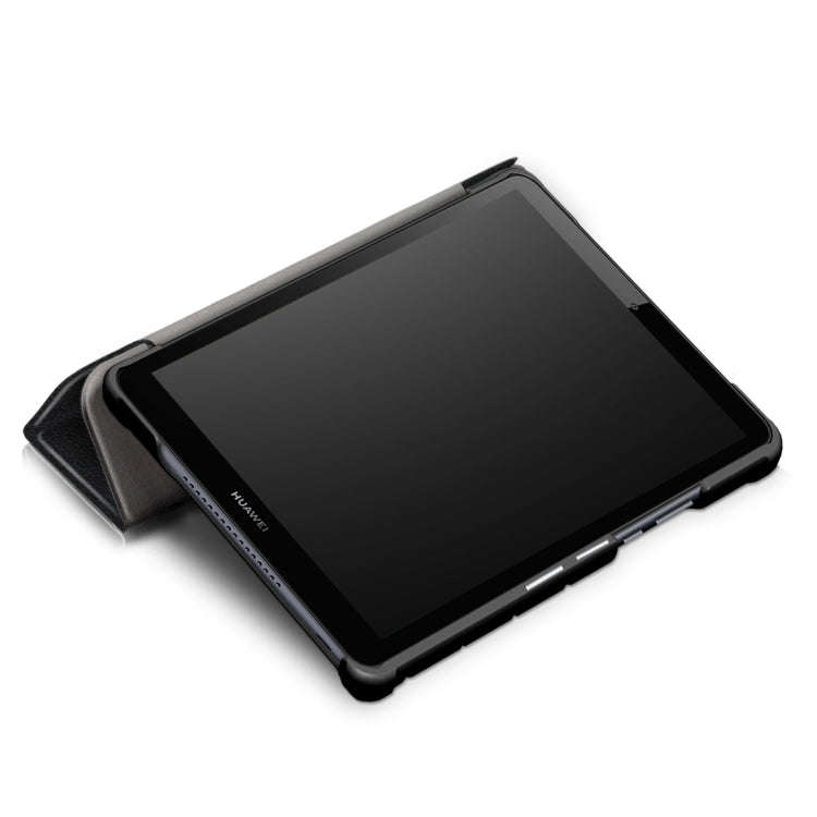 Custer Texture Horizontal Flip Leather Case for Huawei MediaPad M5 Lite 8 inch , with Three-foldi...