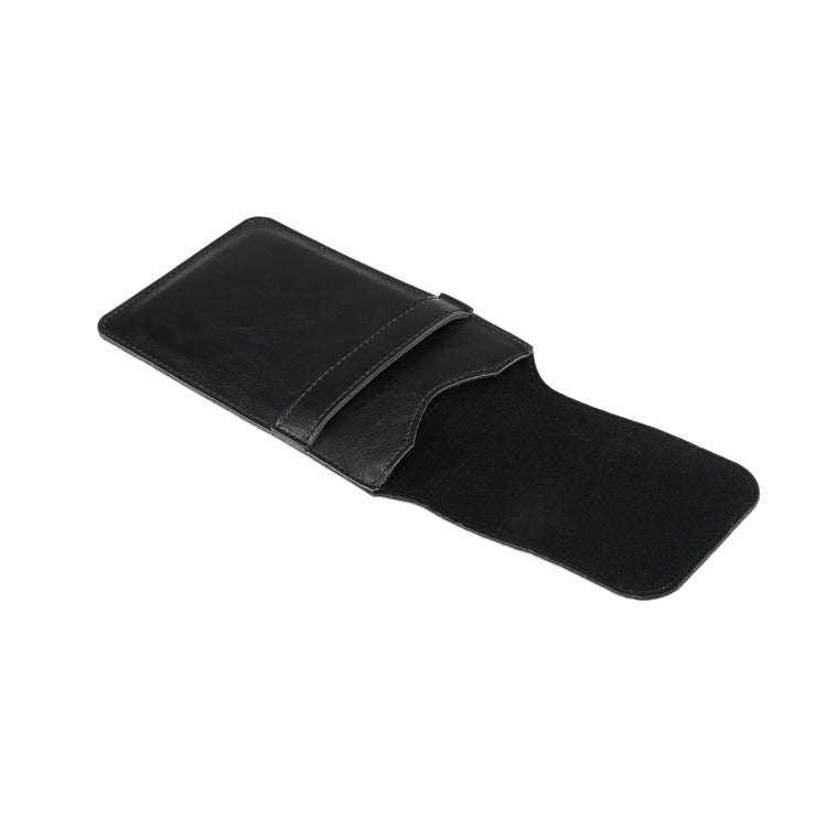 Men Lambskin Texture Multi-functional Universal Mobile Phone Waist Pack Leather Case for 7.2 Inch...
