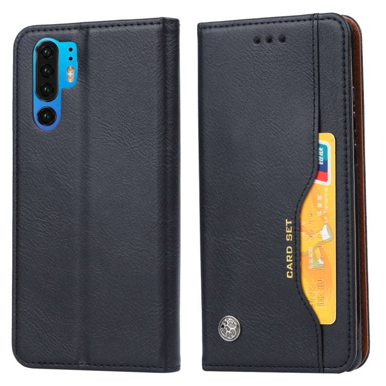 Knead Skin Texture Horizontal Flip Leather Case for Huawei P30 Pro, with Photo Frame & Holder & C...