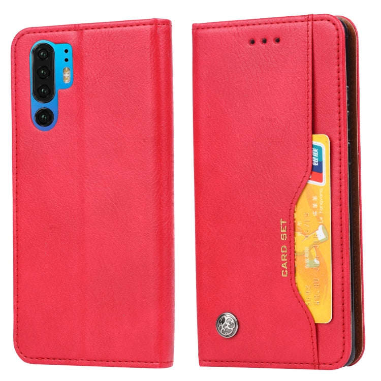 Knead Skin Texture Horizontal Flip Leather Case for Huawei P30 Pro, with Photo Frame & Holder & C...