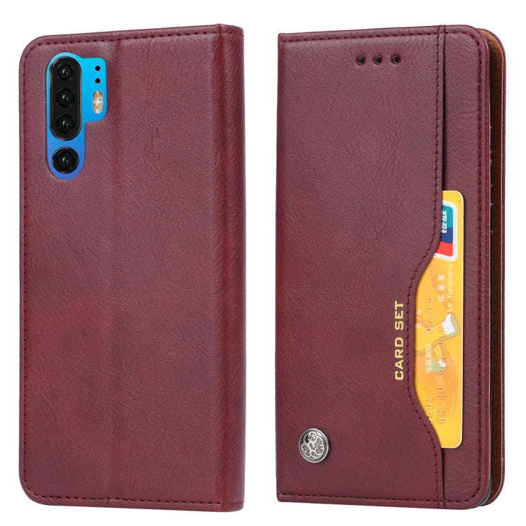 Knead Skin Texture Horizontal Flip Leather Case for Huawei P30 Pro, with Photo Frame & Holder & C...