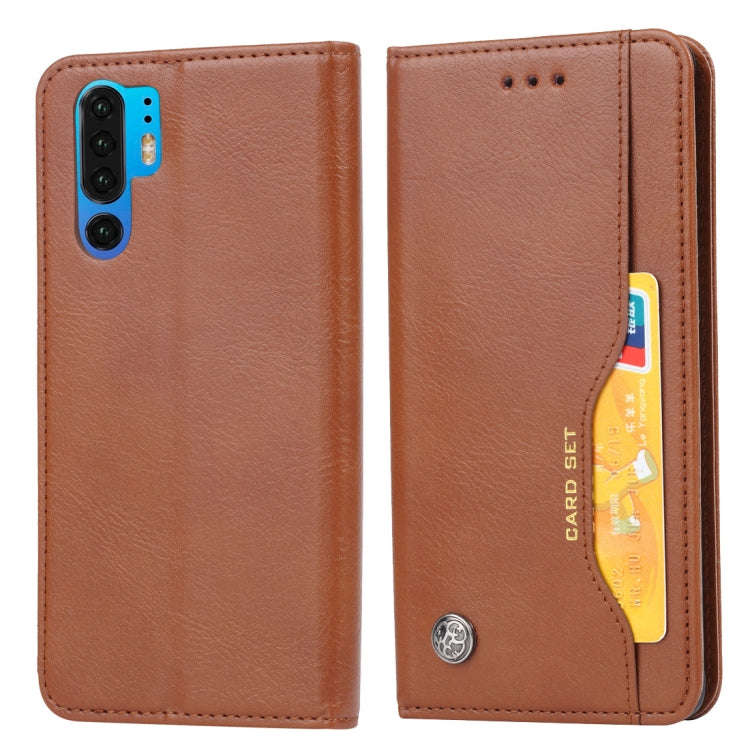 Knead Skin Texture Horizontal Flip Leather Case for Huawei P30 Pro, with Photo Frame & Holder & C...