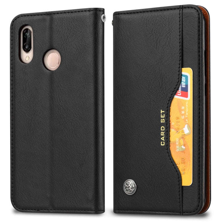 Knead Skin Texture Horizontal Flip Leather Case for Huawei P30 Lite, with Photo Frame & Holder & ...