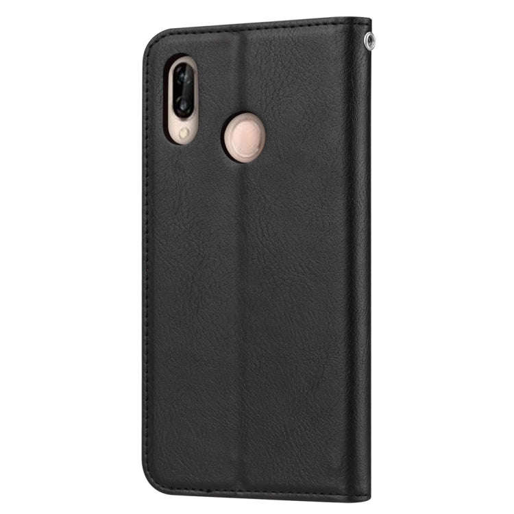 Knead Skin Texture Horizontal Flip Leather Case for Huawei P30 Lite, with Photo Frame & Holder & ...