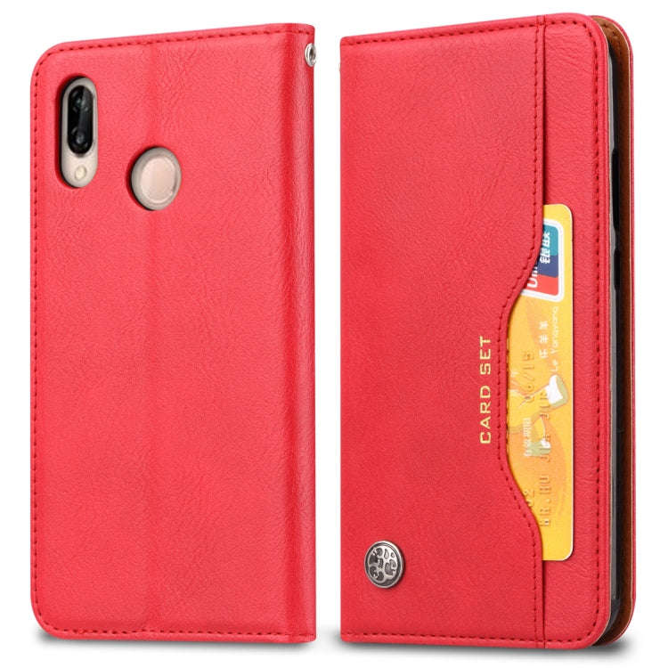 Knead Skin Texture Horizontal Flip Leather Case for Huawei P30 Lite, with Photo Frame & Holder & ...