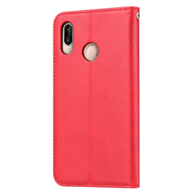 Knead Skin Texture Horizontal Flip Leather Case for Huawei P30 Lite, with Photo Frame & Holder & ...