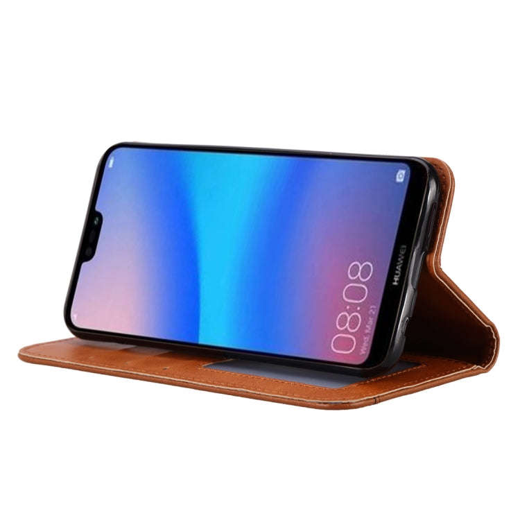 Knead Skin Texture Horizontal Flip Leather Case for Huawei P30 Lite, with Photo Frame & Holder & ...