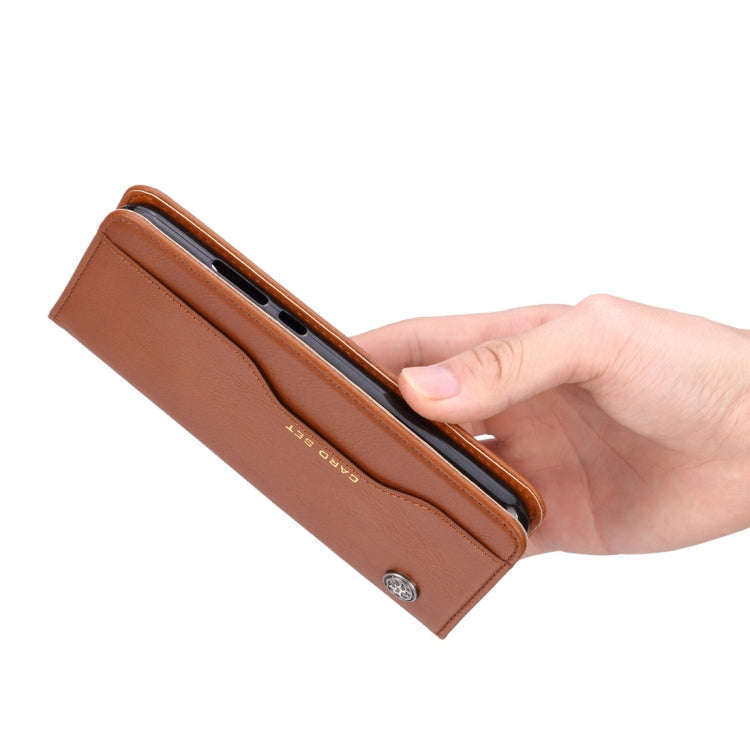 Knead Skin Texture Horizontal Flip Leather Case for Huawei P30 Lite, with Photo Frame & Holder & ...