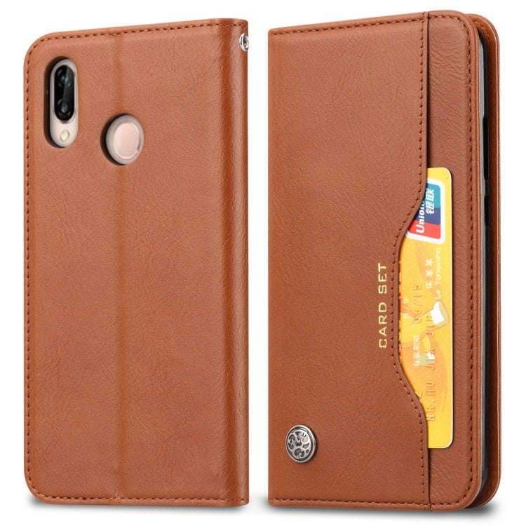 Knead Skin Texture Horizontal Flip Leather Case for Huawei P30 Lite, with Photo Frame & Holder & ...