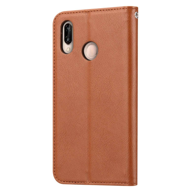 Knead Skin Texture Horizontal Flip Leather Case for Huawei P30 Lite, with Photo Frame & Holder & ...